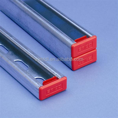 خرید 1 5 8 Unistrut Caps End Caps White Strut کلاه آخر پلاستیکی 25mm 48mm online manufacture