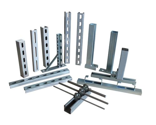 خرید کانال استروت دو گره دار و براکت های U شکل گرم غوطه ور شده گالوانیزه online manufacture
