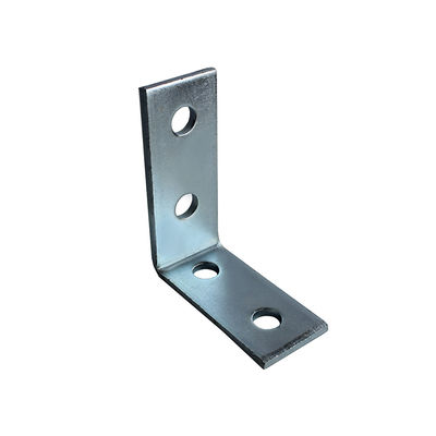 خرید 4 سوراخ 90 درجه زاویه استرو بروکت L شکل دیوار نصب گالوانیزه 6mm online manufacture